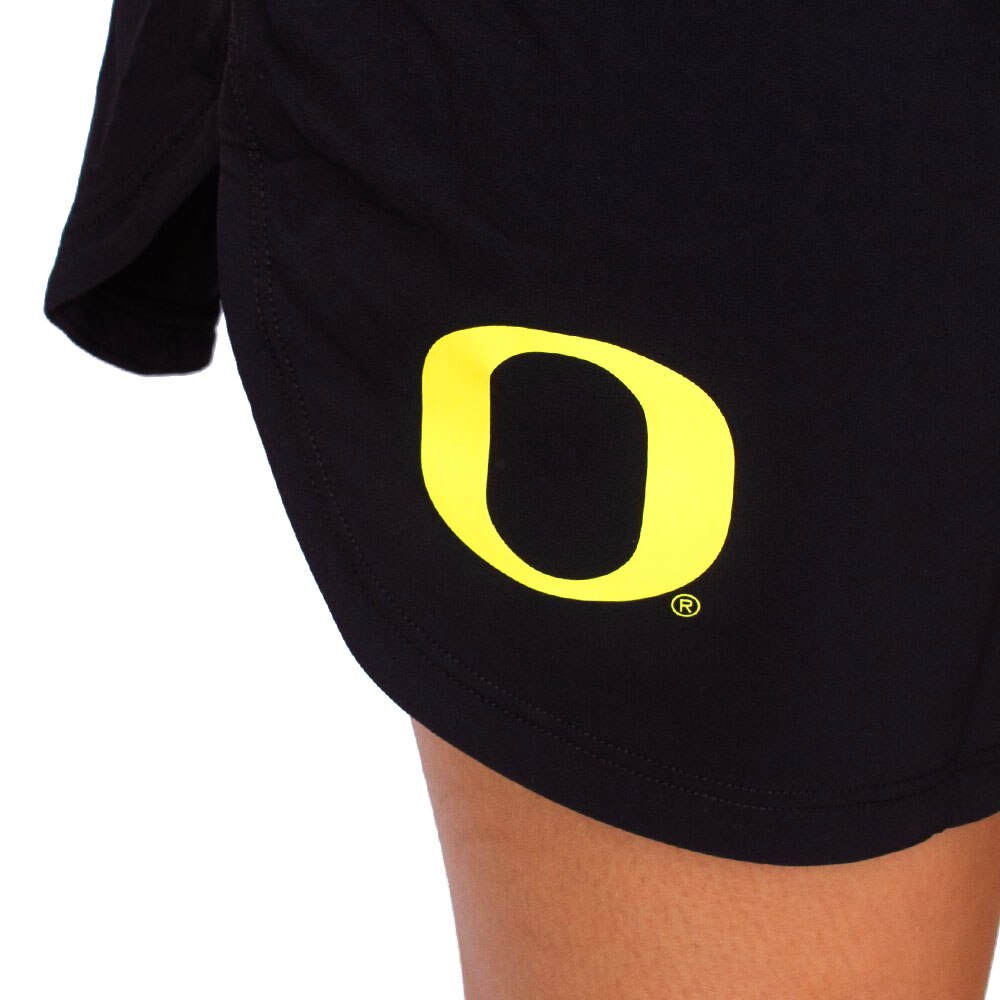 Classic Oregon O, Nike, Black, Shorts, Nylon, Women, 5", Primetime, Mid-rise, 5", 897055